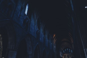 St patrick cathedral in Dublin at Christmas time in Ireland