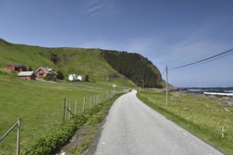 Houses on the island of Runde in Norway