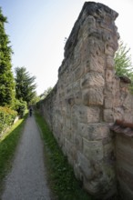 Medieval town wall, built and extended in the 13th century, Hiltpoltstein, Middle Franconia,