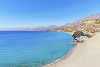 View of Agios Pavlos beach and coastline, Agios Pavlos, Southern Crete, Crete, Greek Islands,