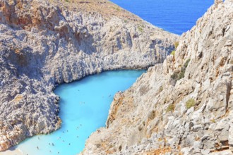 Seitan limania beach, Chania, Crete, Greek Islands, Greece, Europe