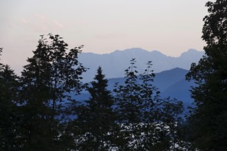 Mountain world at Walchensee, end of August, Bavaria, Germany, Europe