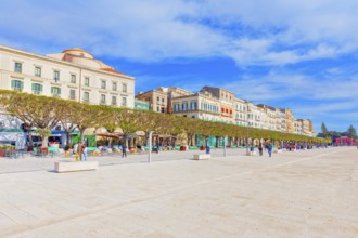 Ortygia historic district seafront, Ortygia, Syracuse, Sicily, Italy, Europe