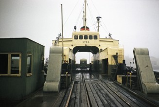 Ferry Svea Elsinore or Helsingør, Denmark, to Halsingborg, Sweden, 1958, Europe