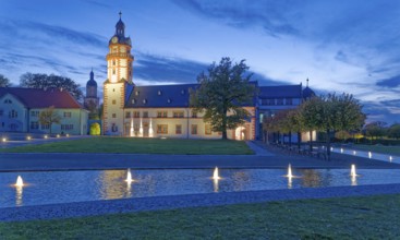 Ehrenstein Castle, a well-preserved Renaissance castle, with castle garden and water feature,