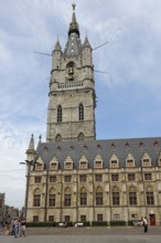 Belfry with Cloth Hall, UNESCO World Heritage Site, Ghent, Flanders, Belgium, Europe