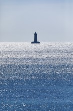 Phare du Fourb on the Atlantic coast near Porspoder, Bretgane, France, Europe