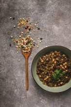 Bean soup, traditional Mexican cuisine, bean soup, beans, peas