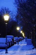 Slippery roads, winter, Germany, Europe