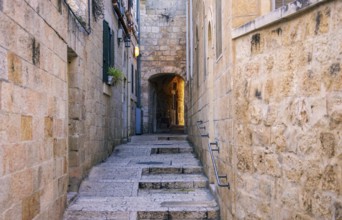 Israel, Jerusalem Old City Jewish quarter and historic center near Jaffa Gate., Asia