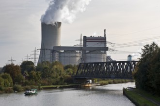 Lünen-Stummhafen power station, coal-fired power station on the Datteln-Hamm Canal, Lünen, Ruhr