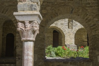 Capital from the cloister of the Abbey of Saint Martin du Canigou Casteil, Département