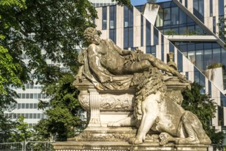 War memorial in the Hofgarten, state capital Düsseldorf, North Rhine-Westphalia, Germany, Europe