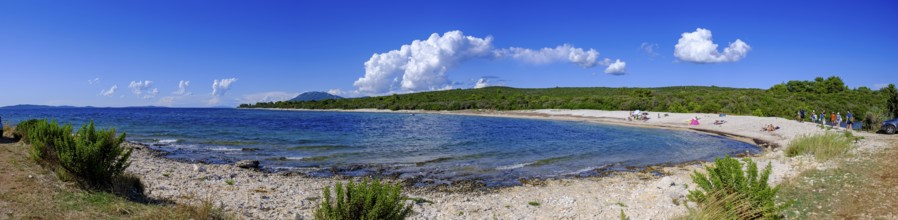 Beach, bay, Plaža Liska Slatina, Mali Losinj, island of Losinj, Kvarner Gulf Bay, Croatia, Europe