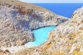 Seitan limania beach, Chania, Crete, Greek Islands, Greece, Europe