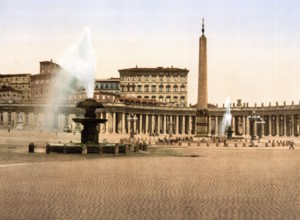 The Second Vatican Council, Rome, Italy, Historic, digitally restored reproduction from a 19th