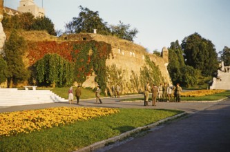 Group of soldiers at the Kalemegdan Fortress in Belgrade, Belgrade, Serbia, Yugoslavia 1959, Europe