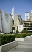 Pan Am and Chrysler building on the grounds of the United Nations, Manhattan, New York, USA 1964