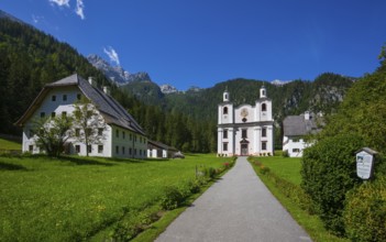 Maria Kirchental pilgrimage church, Loferer Steinberge, Sankt Martin bei Lofer, Pinzgau, Salzburg