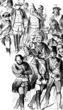 Pardoned Russians after the Battle of Zorndorf 1758, victorious Prussian army against the defeated