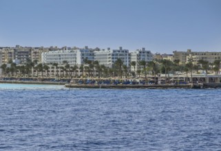 Hotels, Coast, Red Sea, Hurghada, Egypt, Africa