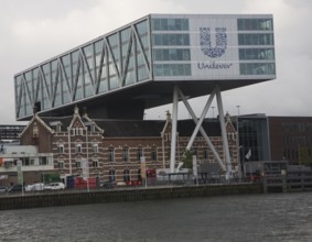 Unilever modern offices built over old existing factory buildings Rotterdam Netherlands