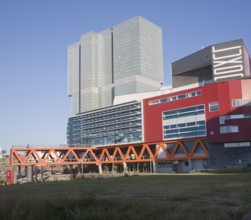 De Rotterdam building designed by architect Rem Koolhaas as a vertical city nears completion in