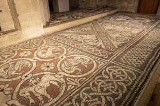 Mosaic of Notre Dame de Ganagobie church, Alpes-de-Haute-Provence, Provence-Alpes-Côte d'Azur,