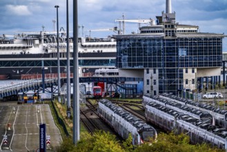 Liquefied natural gas terminal, LNG terminal in the harbour of Sassnitz-Mukran on the island of