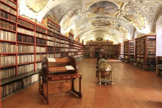 Prague Lesser Town, Monastery Library, Theological Hall in the Strahov Praemonstratensian