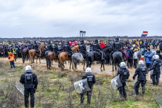 Violent clashes between thousands of demonstrators and the police, after a demonstration against