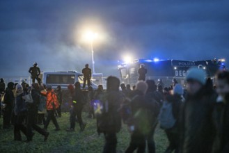 Violent clashes between thousands of demonstrators and the police, after a demonstration against