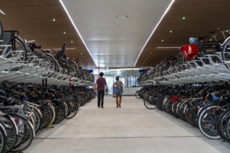 New bicycle car park at Amsterdam Central Station, IJboulevard, space for around 4000 bicycles,