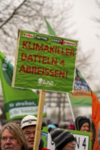 Protest action by the Fridays For Future movement at the Datteln 4 coal-fired power plant, against