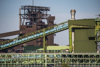 ThyssenKrupp steelworks in Duisburg-Marxloh, blast furnace Schwelgern 1, Schwelgern coking plant,