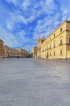 Piazza Duomo, Ortygia, Syracuse, Sicily, Italy, Europe