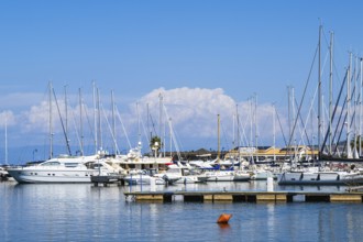 Port and Marina in Tropea, Tyrrhenian Sea, Calabria, Italy, Europe