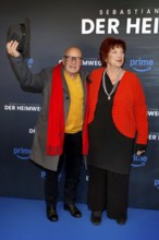 Volker Schlöndorff and Regina Ziegler at the premiere of FITZEKS DER HEIMWEG at the Delphi