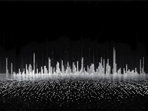 Abstract animation of binary code cascading down like digital rain, representing data insights in