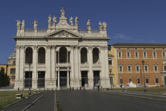 Main façade of the Lateran Basilica, Basilica San Giovanni in Laterano, Cathedral of the Diocese of