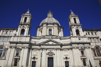 Church of Sant'Agnese in Agone, Piazza Navona, Parione neighbourhood, Rome, Italy, Europe