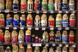 Souvenirs, matryoshka, matryoshka or babushka dolls are Russian dolls made of wood and colourfully