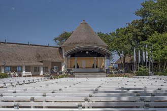 Music pavilion in the concert garden on the promenade in Kühlungsborn, Mecklenburg-Vorpommern,