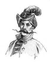 Hat fashion and beard fashion for men in Poland in the 19th century, historical, digital