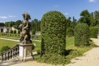 The Grosssedlitz Baroque Garden with the Friedrich Palace is located on a hill on the left bank of