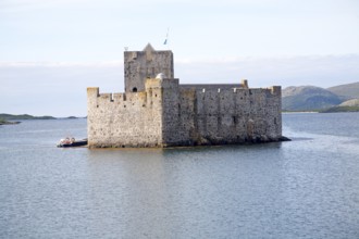 Kisimul castle dating from the sixteenth century and home of the MacNeil clan, Castlebay, Barra,