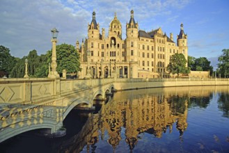 Europe, Germany, Mecklenburg-Western Pomerania, Schwerin, Schwerin Castle, built 1845 to 1857 in