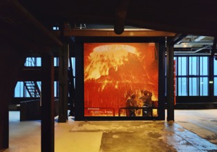 Zollverein Coal Mine Industrial Complex, interior view of the coal washing plant and path to the