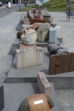 Memorial to Jews deported during the Nazi era at the Deportations Memorial, 1941 to 1944,