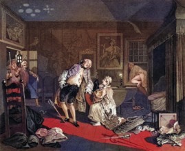 Marriage a la Mode Death of the Earl from the original by Hogarth from The Works of Hogarth